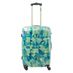 куфари,iguana,asturia,ii,72l,trolley,bag,blue,(geometric,print,lime,cream)