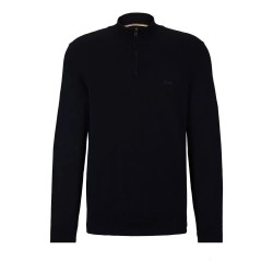 блуза,мъжки,пуловери,boss,padro,10260473,half,zip,sweater,black,(dark,blue)