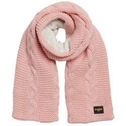 шал,ръкавици,шапки,и,шалове,superdry,cable,scarf,pink,fleck,(pink)
