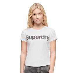 тениска,дамски,тениски,superdry,core,logo,city,fitted,short,sleeve,t,shirt,brilliant,white,(white)