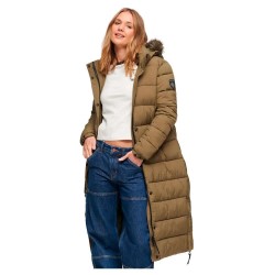 яке,дамски,якета,и,палта,superdry,faux,fur,longline,puffer,jacket,beige,(military,olive)