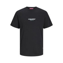 тениска,мъжки,тениски,jack,&,jones,aruba,puff,branding,short,sleeve,t,shirt,black,(black)