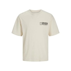 тениска,мъжки,тениски,jack,&,jones,bouquet,short,sleeve,t,shirt,buttercream,(beige)
