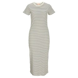 рокля,дамски,поли,и,рокли,jack,&,jones,dagmar,tight,mid,jjxx,short,sleeve,long,dress,brown,(vanilla,ice,stripes,caviar)
