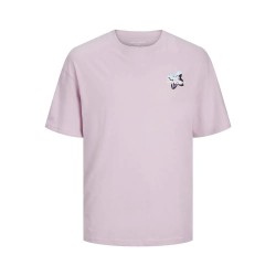 тениска,мъжки,тениски,jack,&,jones,flower,text,gc,short,sleeve,t,shirt,winsome,orchid,(pink)