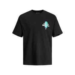 тениска,мъжки,тениски,jack,&,jones,frutti,short,sleeve,t,shirt,black