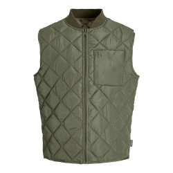 потник,мъжки,жилетки,jack,&,jones,karl,quilted,vest,green,(dusty,olive)