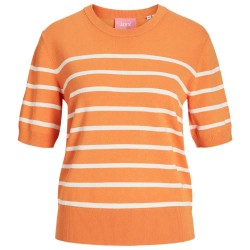 тениска,дамски,тениски,jack,&,jones,layla,jjxx,short,sleeve,t,shirt,orange,(tangerine,stripes,vanilla,ice)