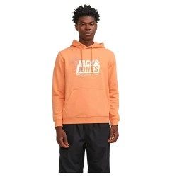 суичър,мъжки,пуловери,jack,&,jones,map,logo,hoodie,tangerine,(orange)