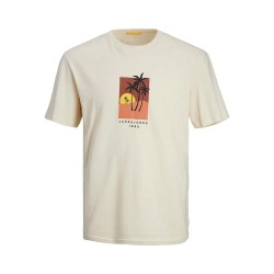 тениска,мъжки,тениски,jack,&,jones,marbella,front,short,sleeve,t,shirt,beige,(buttercream)
