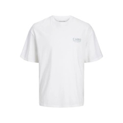 тениска,мъжки,тениски,jack,&,jones,mercado,short,sleeve,t,shirt,bright,white,print,cabo,(white)