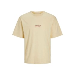 тениска,мъжки,тениски,jack,&,jones,mykonos,back,short,sleeve,t,shirt,italian,straw,(beige)