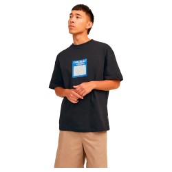 тениска,мъжки,тениски,jack,&,jones,mykonos,geo,front,short,sleeve,t,shirt,blue,(black)