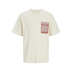 тениска,мъжки,тениски,jack,&,jones,mykonos,geo,front,short,sleeve,t,shirt,buttercream,(beige)