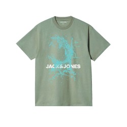 тениска,мъжки,тениски,jack,&,jones,splash,ocean,short,sleeve,t,shirt,desert,sage,(green)