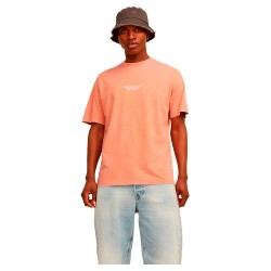 тениска,мъжки,тениски,jack,&,jones,vesterbro,wash,short,sleeve,t,shirt,canyon,sunset,(orange)