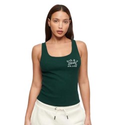 тениска,дамски,тениски,superdry,athletic,essential,ribbed,sleeveless,t,shirt,green,(dark,pine,green)