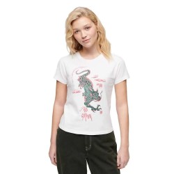 тениска,дамски,тениски,superdry,kailash,dragon,fitted,short,sleeve,t,shirt,optic,(white)