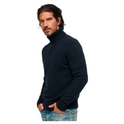 блуза,мъжки,пуловери,superdry,brushed,high,neck,sweater,eclipse,navy,(blue)