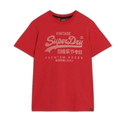 тениска,мъжки,тениски,superdry,classic,vintage,logo,heritage,short,sleeve,t,shirt,ferra,red,marl,(red)