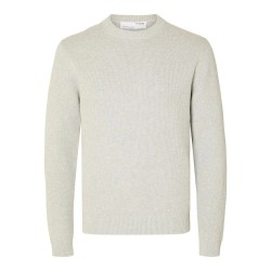 блуза,мъжки,пуловери,selected,dane,sweater,light,grey,melange,(grey)
