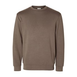 блуза,мъжки,пуловери,selected,emanuel,soft,sweatshirt,morel,(brown)