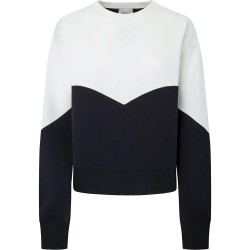 Блуза Pepe jeans Hilda sweatshirt - White / Black (Black) блуза,дамски,блузи,pepe,jeans,hilda,sweatshirt,white,black,(black)