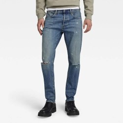 дънки,мъжки,панталони,g,star,3301,slim,fit,jeans,antique,faded,oasis,ripped,(blue)