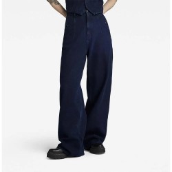 Дънки G-Star Roos High Loose Fit jeans - Blue (Rinsed) дънки,дамски,панталони,g,star,roos,high,loose,fit,jeans,blue,(rinsed)