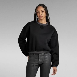 блуза,дамски,блузи,g,star,badge,logo,sweatshirt,black,(dark,black)