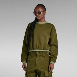 блуза,дамски,блузи,g,star,badge,logo,sweatshirt,green