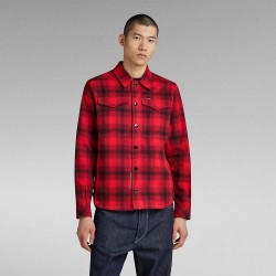 карирана,риза,мъжки,якета,g,star,check,overshirt,red