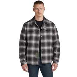 карирана,риза,мъжки,якета,g,star,check,overshirt,brown,(raven,blur,check)