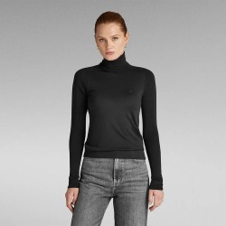 блуза,дамски,пуловери,дамски,плетени,дрехи,g,star,core,high,neck,sweater,dark,black,(black)