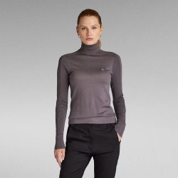 блуза,дамски,пуловери,дамски,плетени,дрехи,g,star,core,high,neck,sweater,rabbit,(purple)