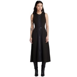 рокля,дамски,поли,и,рокли,g,star,corset,flare,sleveless,long,dress,black
