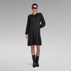 рокля,дамски,поли,и,рокли,g,star,d23603,d297,long,sleeve,short,dress,black