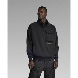 блуза,мъжки,пуловери,g,star,d23893,d425,half,zip,sweatshirt,grey