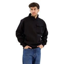 Блуза G-Star D23893-D425 half zip sweatshirt - Grey (Dark Black) блуза,мъжки,пуловери,g,star,d23893,d425,half,zip,sweatshirt,grey,(dark,black)