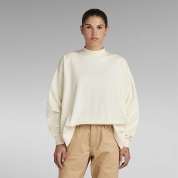 тениска,дамски,тениски,g,star,moto,logo,long,sleeve,t,shirt,eggnog,(beige)