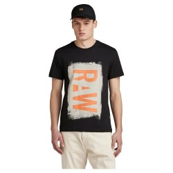 тениска,мъжки,тениски,g,star,painted,short,sleeve,t,shirt,black