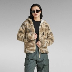 Яке G-Star Teddy jacket - Beige (Brick Woodland Camo) яке,дамски,якета,и,палта,g,star,teddy,jacket,beige,(brick,woodland,camo)