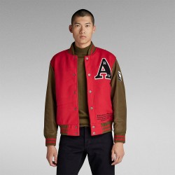 яке,мъжки,якета,g,star,varsity,bomber,jacket,red