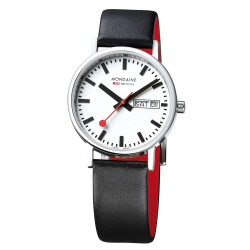 часовник,часовници,mondaine,a667,watch,red