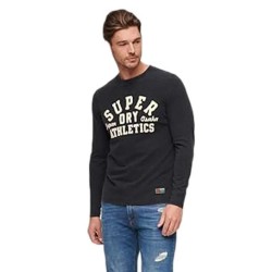 тениска,мъжки,тениски,superdry,vintage,athletic,long,sleeve,t,shirt,black