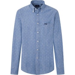 риза,с,дълъг,ръкав,мъжки,ризи,façonnable,jap,flow,print,long,sleeve,shirt,blue