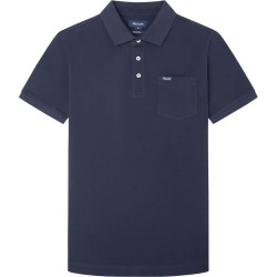 мъжки,блузи,с,яка,façonnable,pima,pocket,short,sleeve,polo,blue