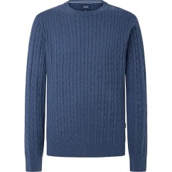 блуза,мъжки,пуловери,façonnable,silk,cable,sweater,blue