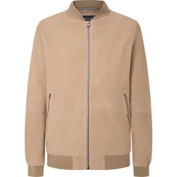 Яке Façonnable Suede bomber jacket - Beige (Light Beige) яке,мъжки,якета,дамски,якета,и,палта,façonnable,suede,bomber,jacket,beige,(light,beige)