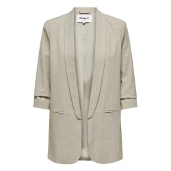 сако,дамски,сака,only,elly,3,4,life,blazer,beige,(white,pepper,detail,melange)